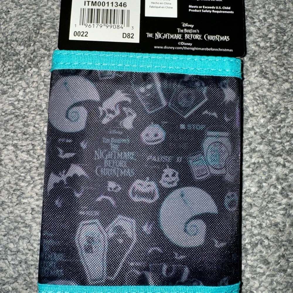 Brand New BioWorld Nightmare Before Christmas Jack Skellington Tri Canvas Wallet